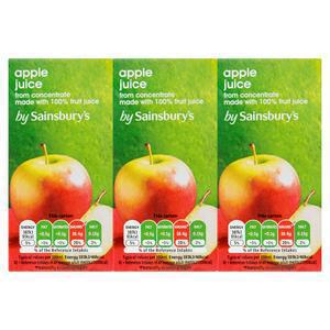 Sainsbury's Pure Apple Juice 6x200ml