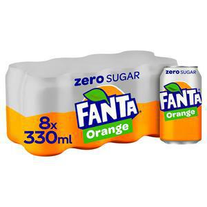 Fanta Orange Zero 8x330ml