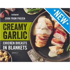 Iceland Creamy Garlic Chicken Breasts in Blankets 410g