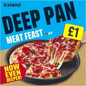 Iceland Deep Pan Meat Feast 376g