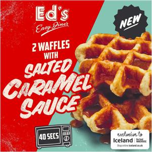 Ed's Diner 2 Waffles with Salted Caramel Sauce 121g