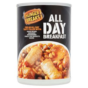 Crosse And Blackwell Hunger Breaks All Day Breakfast Beans 395G