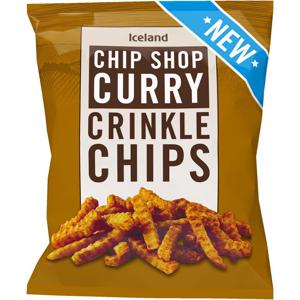 Iceland Chip Shop Curry Crinkle Chips 900g