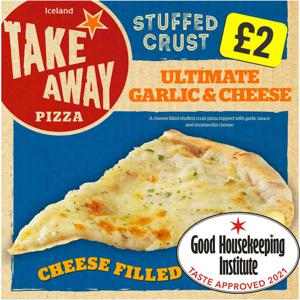 Iceland Stuffed Crust Ultimate Garlic & Cheese Pizza 410g