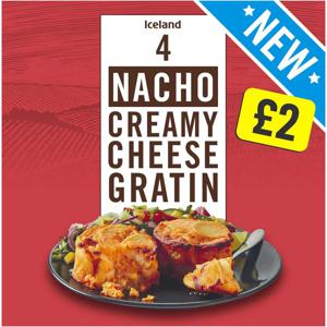 Iceland 4 Nacho Creamy Cheese Gratin 480g