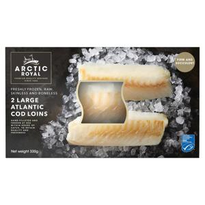 Arctic Royal 2 Large Atlantic Cod Loins 330g