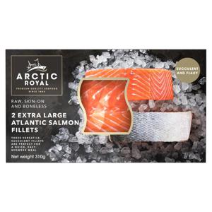 Arctic Royal 2 Extra Large Atlantic Salmon Fillets 310g