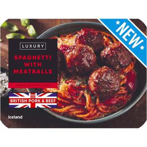 Iceland Luxury Spaghetti with Meatballs 450g