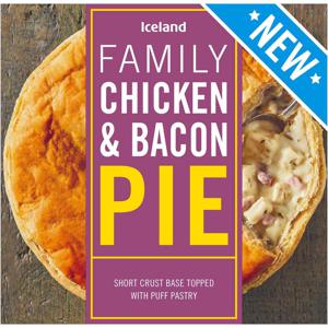 Iceland Chicken and Bacon Family Pie 700g