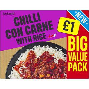 Iceland Chilli Con Carne with Rice 450g