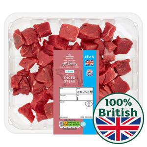 Morrisons Market St British Lean Diced Beef