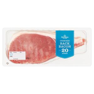 Morrisons Unsmoked Back Bacon 20 Rashers