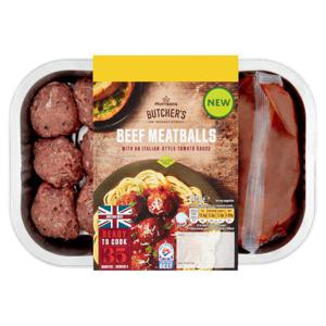 Morrisons Beef Meatballs With Italian Tomato Sauce Traybake