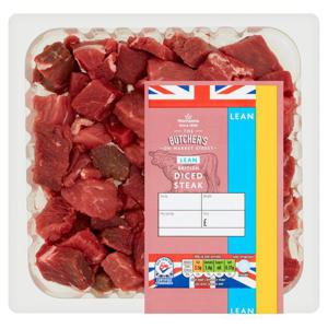 Morrisons British Lean Diced Beef