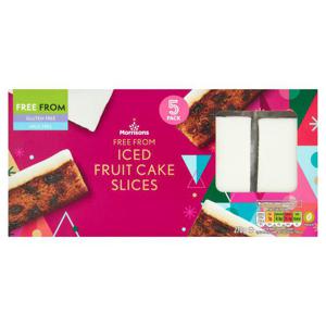 Morrisons Free From Iced Fruit Cake Slices