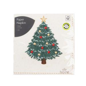 Morrisons Traditional Christmas Tree Napkins