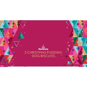 Morrisons Turkey & Cranberry Christmas Pudding Biscuit 2 Pack