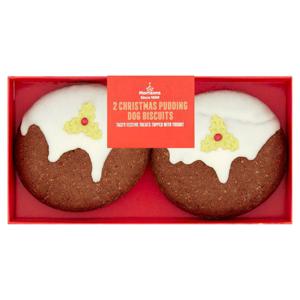 Morrisons Christmas Pudding For Dogs 2Pk