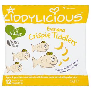 Kiddylicious Banana Crispie Tiddlers 12 Months +