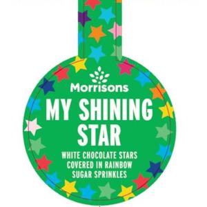 Morrisons White Chocolate Jazzie Star Tub