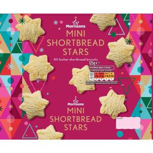 Morrisons Mini Shortbread Stars