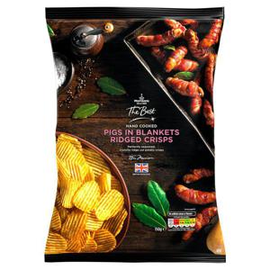 Morrisons The Best Pigs In Blankets Ridge Potato Crisps