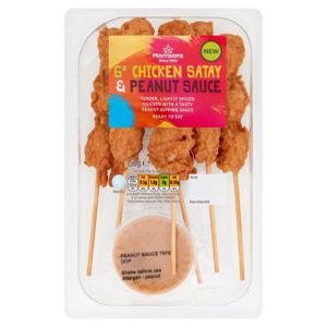 Morrisons 6  Chicken Satay & Peanut Dip