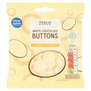 Tesco White Chocolate Buttons 70G