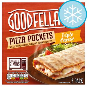 Goodfella's Pizza Pockets Triple Cheese 2 Pack 250G