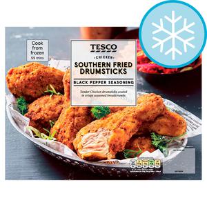 Tesco Frozen Southern Fried Chicken Drumsticks 700G