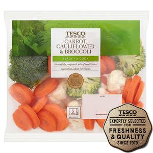 Tesco Carrot Cauliflower & Broccoli 370G