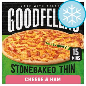 Goodfella's Stone Baked Thin Cheese & Ham Pizza 351G