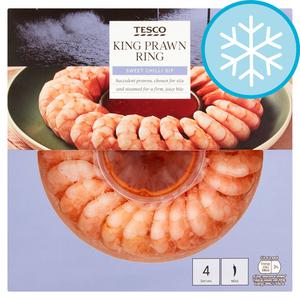 Tesco King Prawn Ring With Sweet Chilli Dip 280G