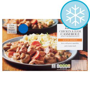 Tesco Chicken & Ham Casserole With Creamy Mushroom Sauce 600G