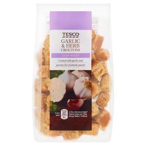 Tesco Garlic & Herb Croutons 100G