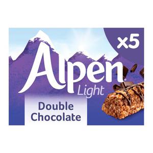 Alpen Light Bars Double Chocolate 5 Pack 105G