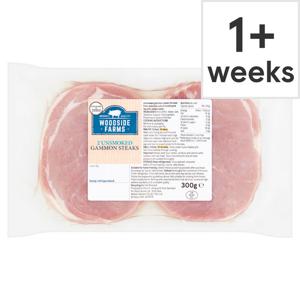 Woodside Farms Unsmoked Gammon Steaks 300G