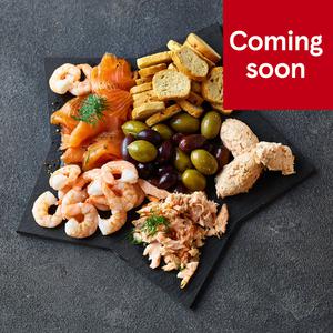 Tesco Finest Smoked Salmon & Prawn Antipasti Sharing Platter Serves 4-6