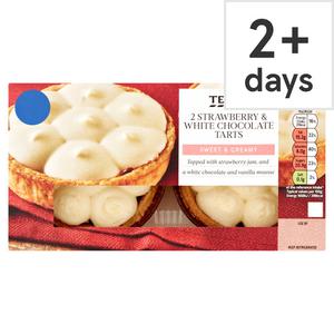 Tesco Strawberry & White Chocolate Tarts 160G