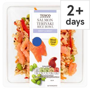 Tesco Salmon Teriyaki Rice Bowl 290G