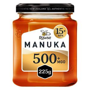 Rowse Authentic Manuka New Zealand Honey 500+ Mgo 225G