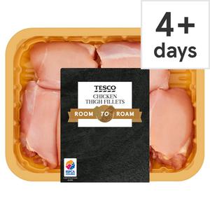 Tesco Room To Roam British Chicken Thigh Fillets 600G