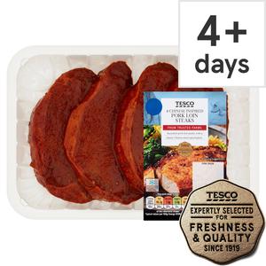 Tesco 4 Chinese Inspired Pork Loin Steaks 600G