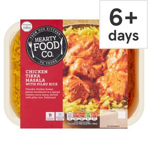 Hearty Food Co. Chicken T.Masala& Pilau Rice 450G