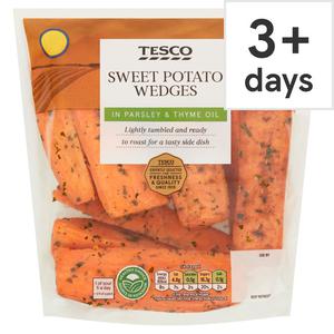 Tesco Sweet Potato Wedges In Parsley & Thyme Oil 500G