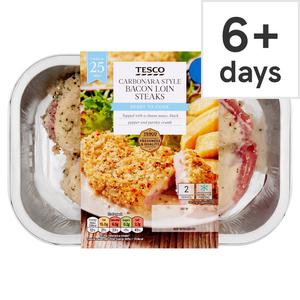 Tesco Carbonara Style Bacon Loin Steaks 310G