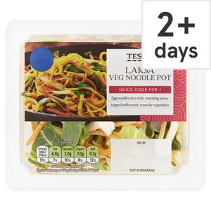 Tesco Laksa Vegetable Noodle Pot 250G