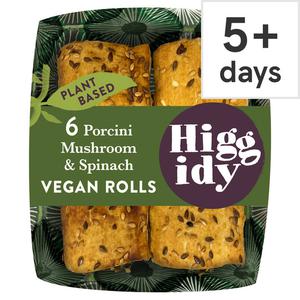 Higgidy Porcini Mushroom & Spinach Vegan Rolls 160G