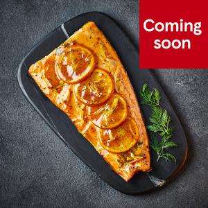 Tesco Finest Scottish Salmon Side with a Maple & Orange Glaze Serves 6