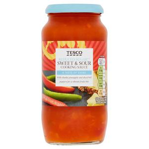 Tesco Reduced Sugar Sweet & Sour Cooking Sauce 500G